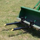 Titan Attachments Light-duty 43  Clamp-on Pallet Forks With Stabilizer Bar