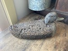 Antique Vintage Primitive Large Carved Painted Cork Body Duck Decoy 20   