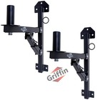 Studio Speaker Wall Mount Brackets - Griffin 2 Audio Stage Stands Dj Post Holder