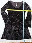 Vintage 90s Morbid Threads Crushed Velvet Mini Dress     Rare Grail Size L