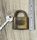 Vintage Small Corbin Padlock Lock With Key