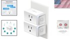 Certified Smart Wi-fi Outlet - Works With Alexa   Google Home  15a  Set Of 2