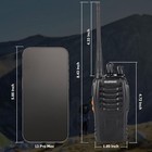 6 Baofeng Walkie Talkies 888s 6earpiece Uhf 16 Channel Handheld Two Way Radios 
