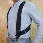 Men s Suspenders Heavy Duty 2 Inch Side Clip Adjustable Elastic Braces Truck    