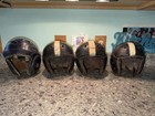 Antique Leather Football Helmets 1930   s Or Early Days