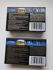 Tdk Vhs-c Hg Ultimate 30 Camcorder Tape Vhs-c Sealed Tc-30hg Lot Of 2