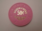   50 Silver Star Las Vegas Nevada Casino Poker Gaming 50 Cent Chip