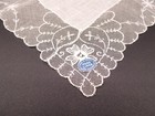 Vintage Austrian Pure Linen Handkerchief Cotton Lace Border Bridal Wedding 11 