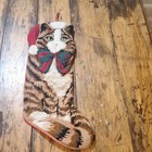 Needlepoint Cat Stocking