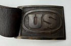 Indian Wars Us Army M1872 Enlisted Waist Belt   Buckle 19th Century Era Brass