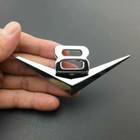 Auto Car Silver V8 Vintage Logo Chrome Trunk Metal Emblem Badge Decal Sticker