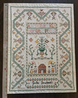 Vintage Sampler 1970 Signed And Completed 24 x18  Stretched mounted not Framed
