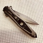 9  Black Quick Open Blade Folding Edc Pocket Knife Gift