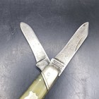 Vintage Pocket Knife Winchester 3 Blade Whittler Yellowish Handle Good Snap