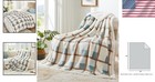 Plush Faux Rabbit Fur   Sherpa Fleece Throw - 60   x80    Reversible Blanket