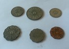 Full Set Iraq With Silver Coins  6 Pcs 1959  1 5 10 25 50 100 Fils   High Grade