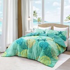 Tritard Coastal Comforter Set King Size 3 Piece  Soft Beach Themed Comforter    