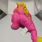 Vintage 1992 Fisher Price Nylon Dino Roar Plush Pink Dinosaur Bruce Brontosaurus
