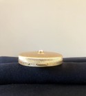 Vintage Art Deco Gold Rhinestone Volupt   Powder Compact New In Box Sealed Nos