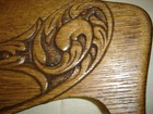 Oak Pediment  Chair Top Part  Decorative Architectural Wall Hanging Crown 6670g