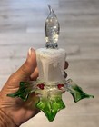 Christmas Glitter Candle Plug-in Night Light By Seasons Of Cannon Falls Rare