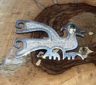 Vintage South American Sterling Silver 925 Brooch Of A Mythical Bird Ecuador