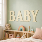 17 Inch Large Wooden Letters A  Unfinished Wood Alphabet For Wall Decor