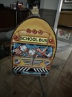 Walt Disney School Bus Dome Metal Lunch Box Litho--no Thermos--cracked Handle