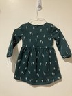 Nwt Carter s Child Of Mine Toddler Girl s Green Christmas Tree Dress 2t