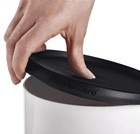 New Tupperware One Touch Reminder Canister Set Of 4 Black Seals Lids