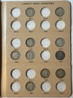 Liberty Head Barber Quarters Album With 38 Coins
