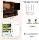 Key Holder For Wall Mount With Shelf And Mail Organizer  Key And Mail Holder Wit