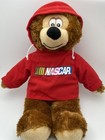 Nascar Plush Bear Red Hoodie Stuffed Animal 14  Toy Factory