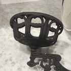 Antique Vintage Ornate Victorian Cast Iron Oil Lamp Sconce Wall Bracket