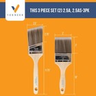2-pack - 3  Flat And 2 5  Angle Brush Set For All Latex And Oil Paints   Stains