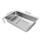 Full Size Hotel Steam Table Pan Set Perforated Restaurant Dish Food Warmer Tray