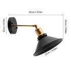 Industrial 1-lamp Wall Sconce Fixture Retro Wall Light Barn Outdoor Lighting