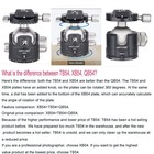 35 40 54mm Heavy Duty Tripod Ballhead Large Cnc Camera Head Low Profile Ballhead