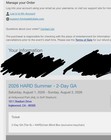 Two Hard Summer 2-day Ga Festival Tickets  Hollywood Park  Ca Aug 1-2