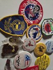 Vtg Lot Of 16 Midwest Us Jaycees Patches Pins Buttons 1970s-80s Garfield Racecar