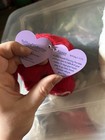 Vtg Puffkins Holiday Valentines Day Bears Hugs   Kisses Red   White Hearts  Nwt