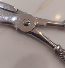 Vintage Sterling Silver  925 Handles Grape Scissors Shears  Italy  Stainless