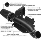 4  Inch Cold Air Intake Kit  heat Shield For 99-06 Gmc chevy V8 4 8l 5 3l Black