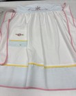 2 Vintage Embroidered Aprons So Pretty Half Apron And Bib Style