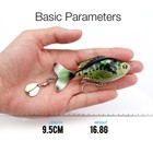 5-piece Spinning Tail Fishing Lure Set     Multi-color Crankbaits
