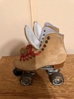 Suregrip Boardwalk Roller Skates Women   s Size 6 Retro Tan Leather Boots 