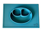 Ezpz Happy Mat Plate Childs Silicone One Piece Placemat Blue