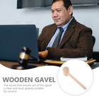  Wooden Hammer Auction Lawyer Gavel Sound Block Child Court Hammers
