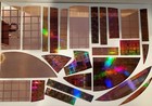 177  Gram Lot Pieces Semiconductor Silicon Wafer Copper Plated Craft Jewelry 9a