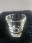 Vintage Clear Thick Bottom Shot Glass     2    Tall